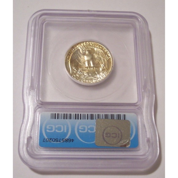 1959 D Washington Quarter Unc MS66+ ICG Toning - Picture 2 of 4